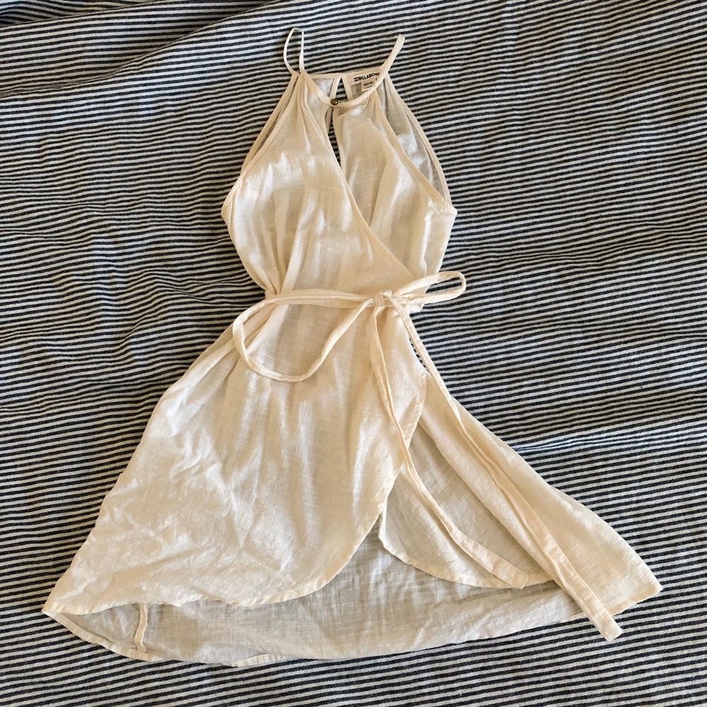 billabong halter wrap dress